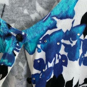 Fashion big floral sweater